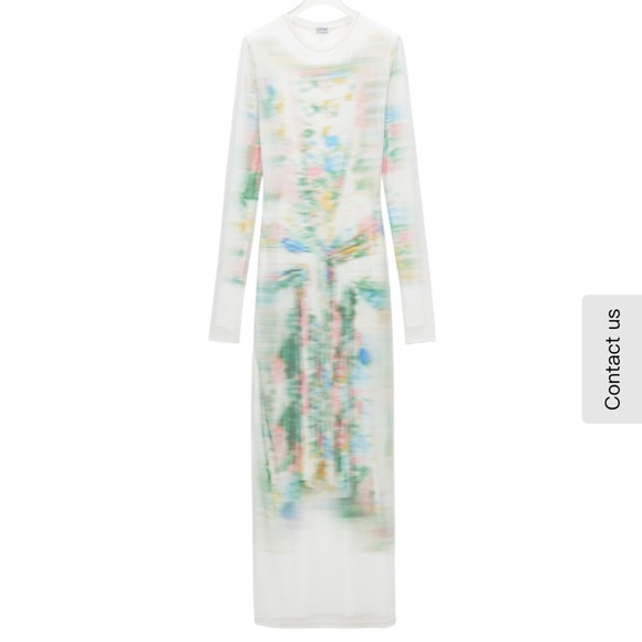 Loewe Dresses & Skirts - Loewe trompe-l'oeil-print mesh long dress